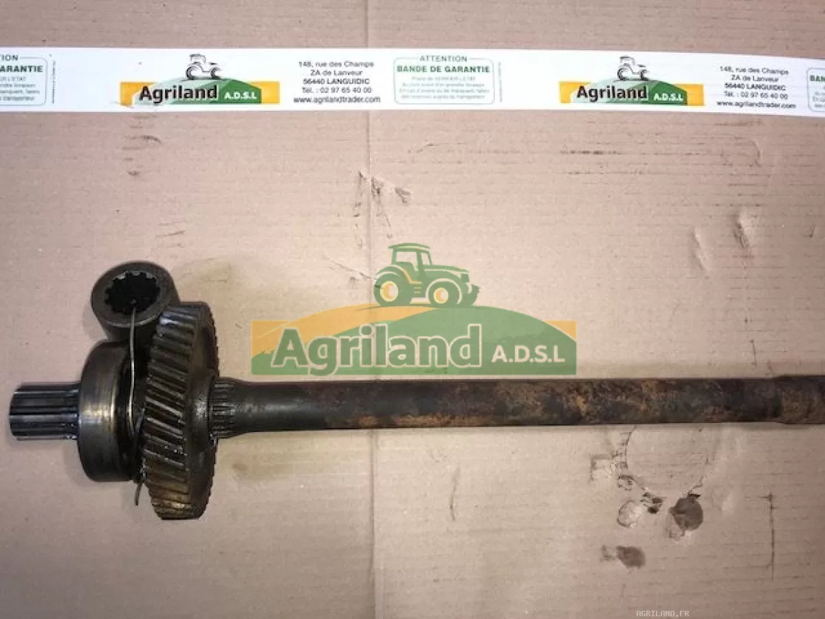 ARBRE ET PIGNON DE LA POMPE HYDRAULIQUE 