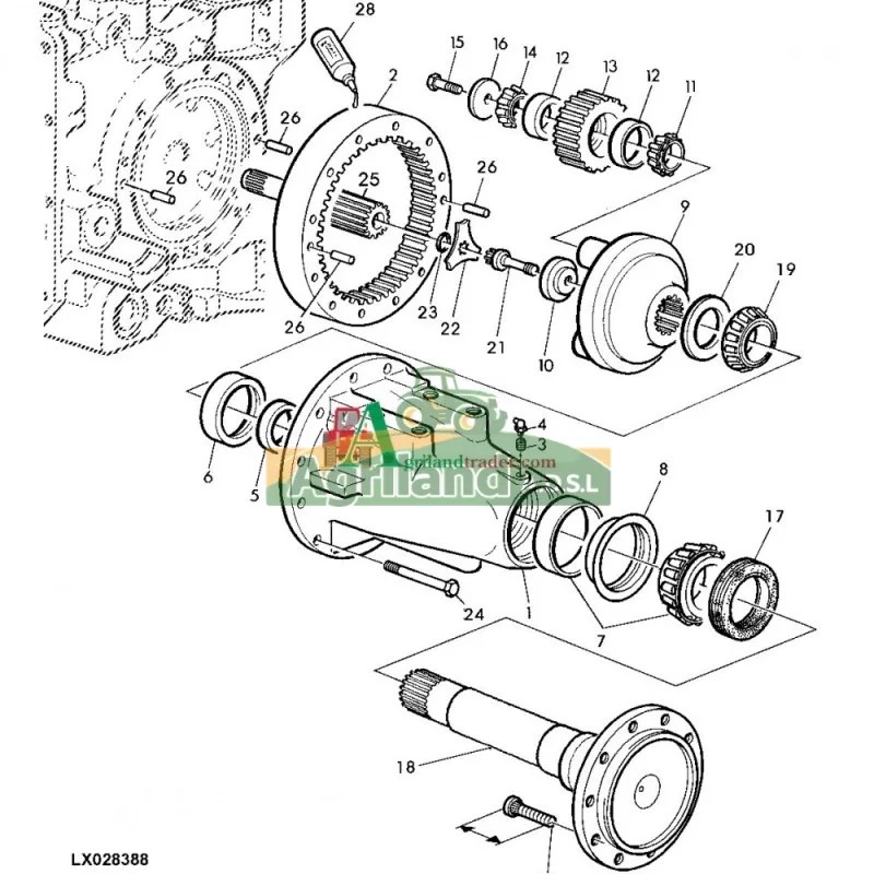 R153609 Planet Pinion Carrie (John Deere)