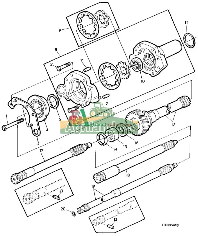 Arbre De Boite De Vitesse John Deere L39956