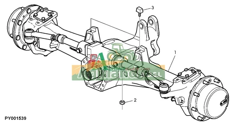 Pont Avant Dana Spicer John Deere 730/733