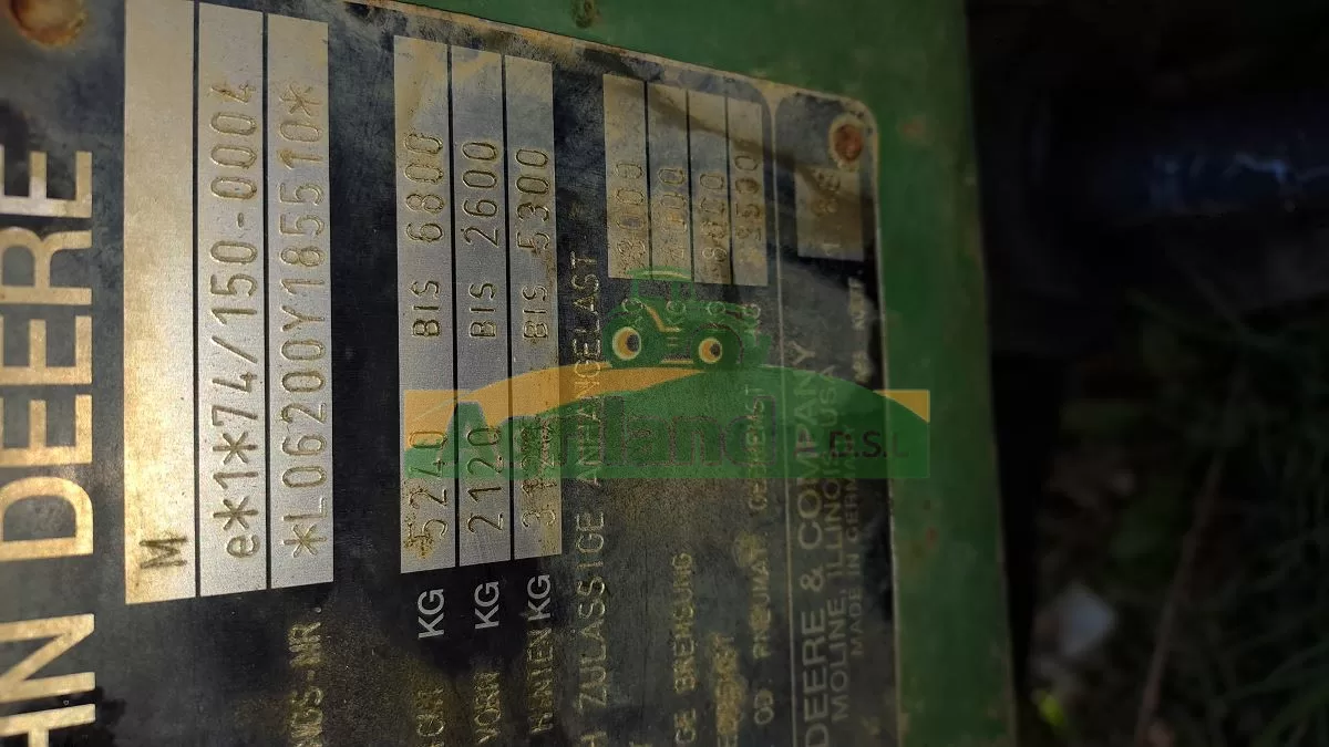 JOHN DEERE 6200 9966 VA 85